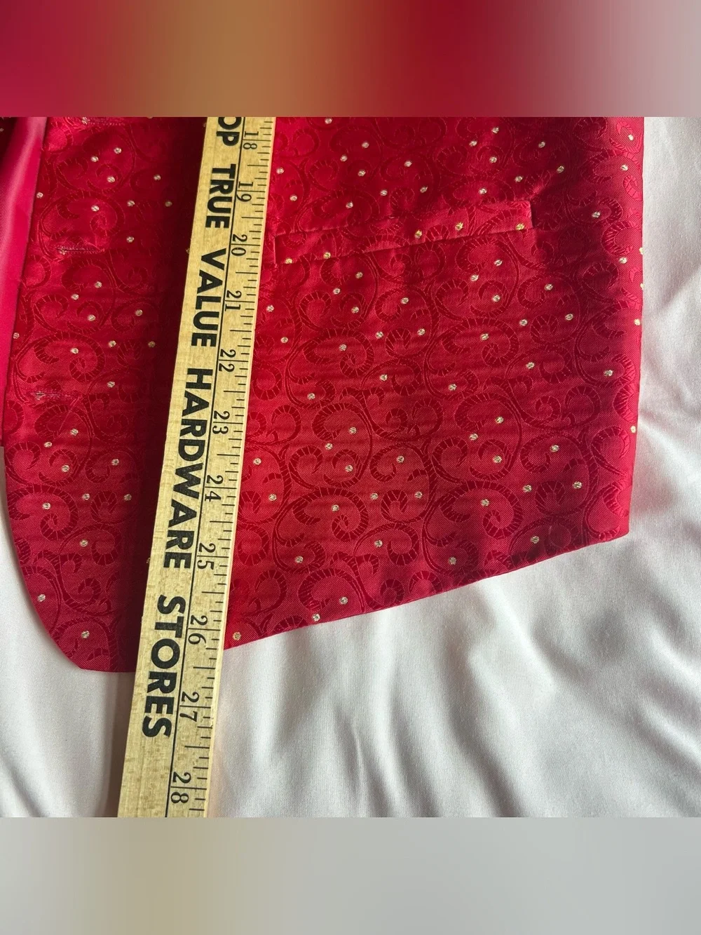 Daniel Ellissa Red Paisley Vest – Size Small
